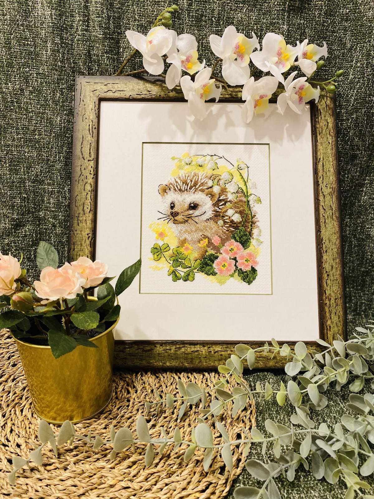 Forest Dweller Cross Stitch Kit From Riolis 2093 Hedgehog