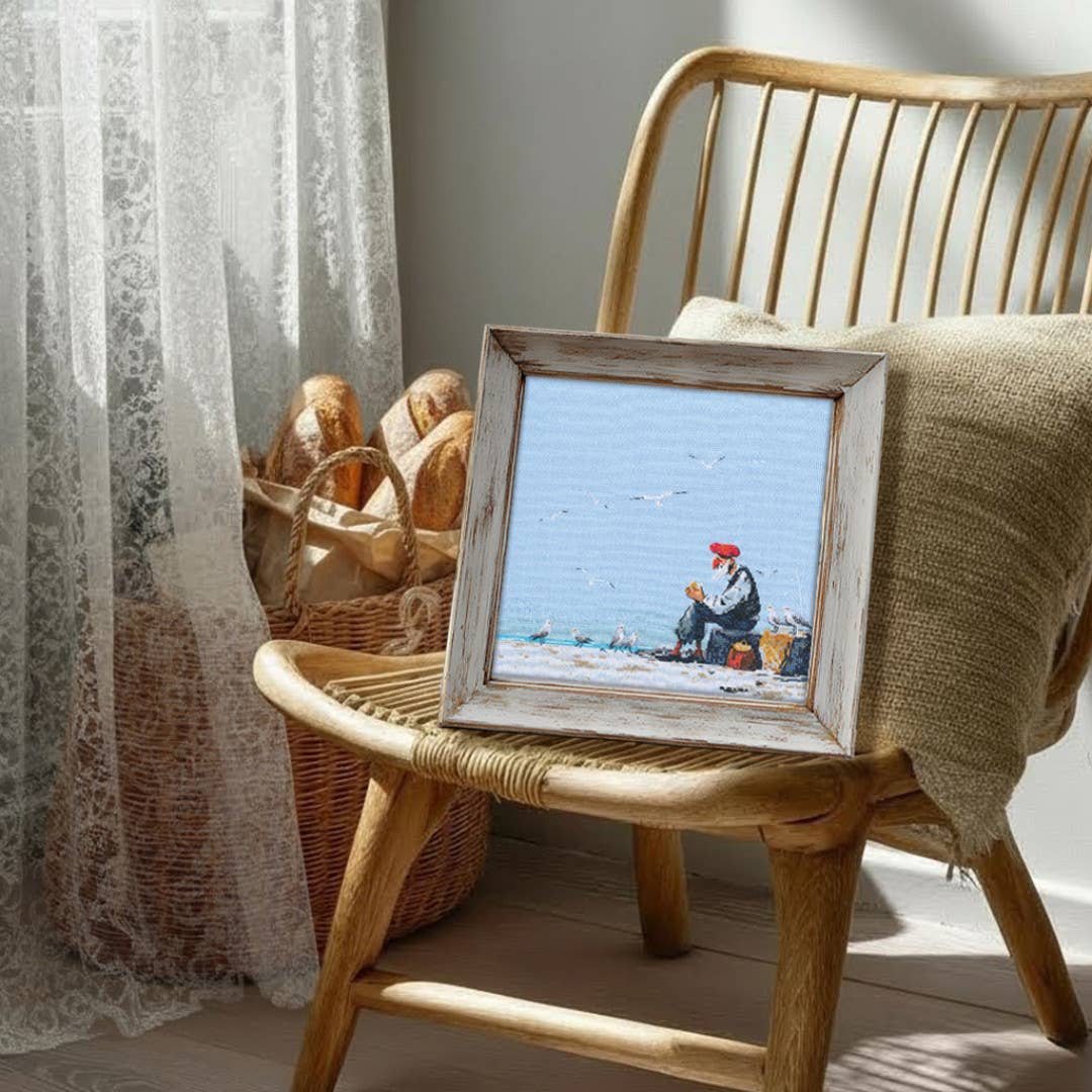 Old man by the sea Counted Cross Stitch Kit by RTO M1105