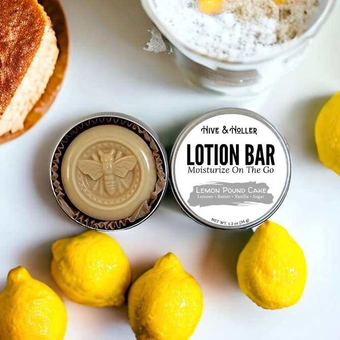 Lemon Pound Cake Solid Lotion Bar for Crafty Hands