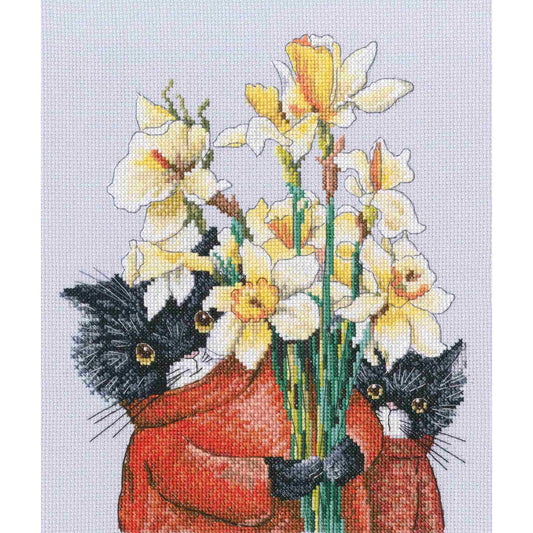 There Were Cats Cross Stitch Kit RTO Counted M917