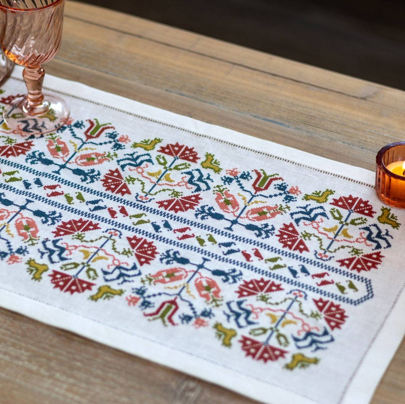 Corfu Wildflowers TR Cross Stitch Avlea Folk Embroidery Kit