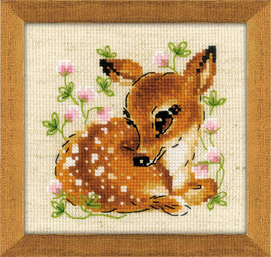 Little Deer Cross Stitch Kit From Riolis 1777