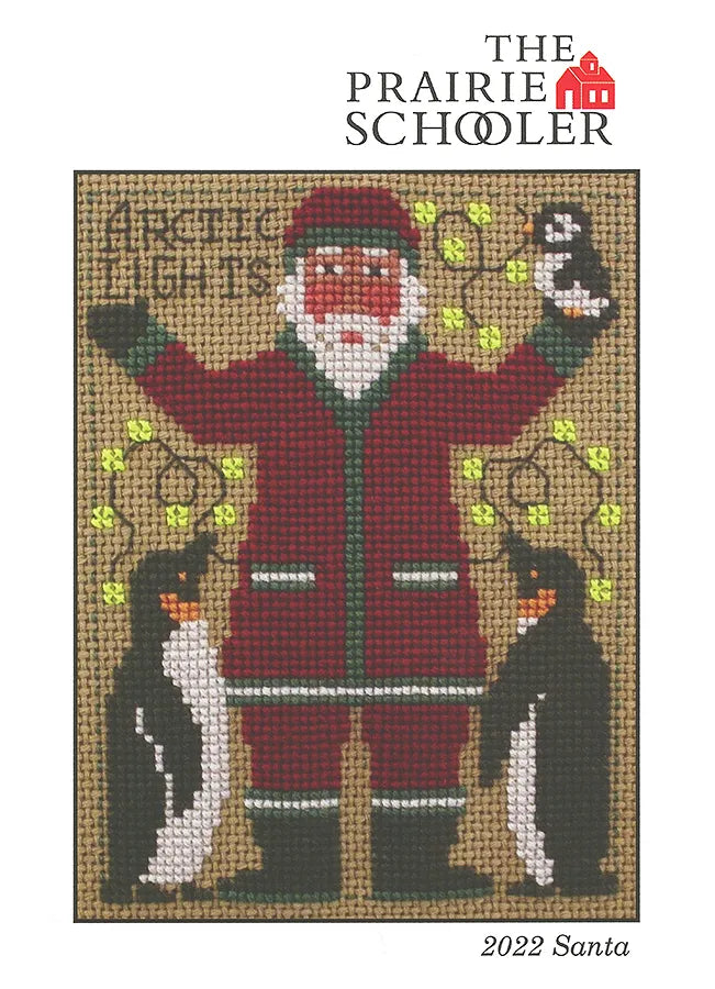 2022 Prairie Schooler Santa Cross Stitch Pattern Physical Copy