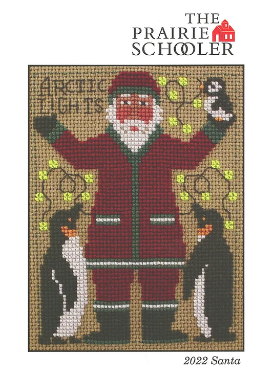 2022 Prairie Schooler Santa Cross Stitch Pattern Physical Copy