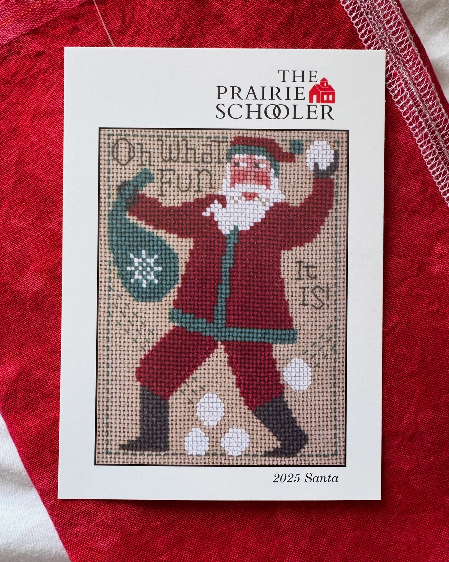 2025 Prairie Schooler Santa Cross Stitch Pattern Nashville Market