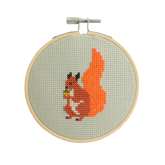Squirrel Cross Stitch Kit