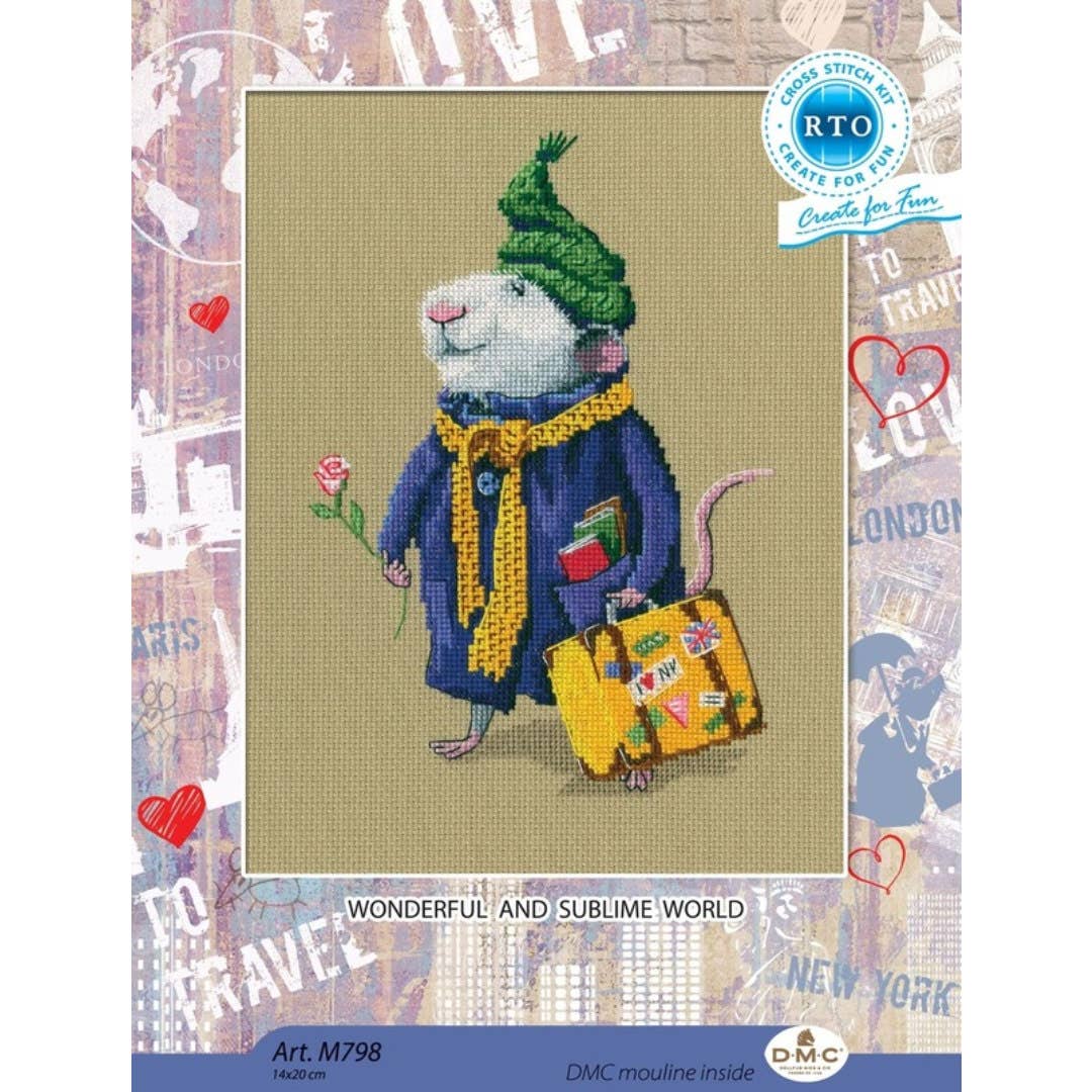 Wonderful Travel World Cross Stitch Kit RTO Counted M798