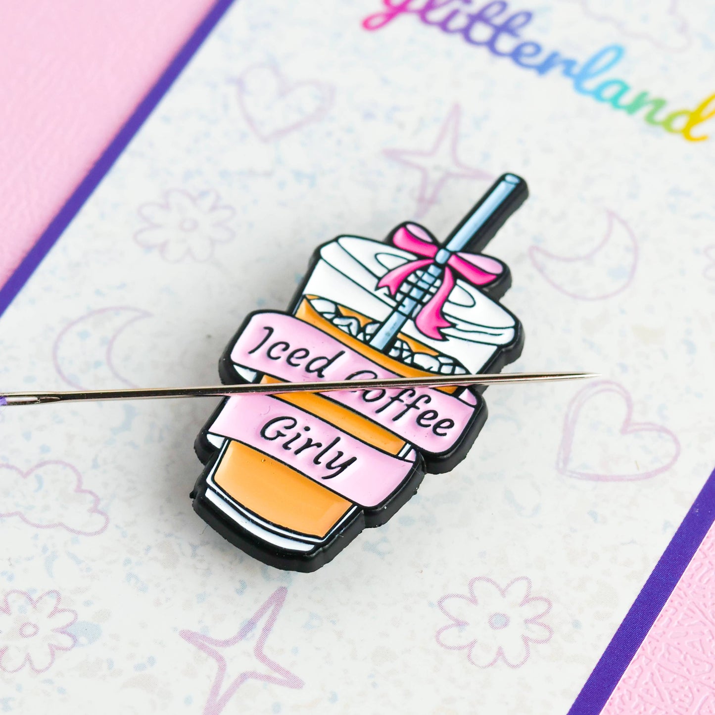 Coffee Girl Needle Minder Magnet