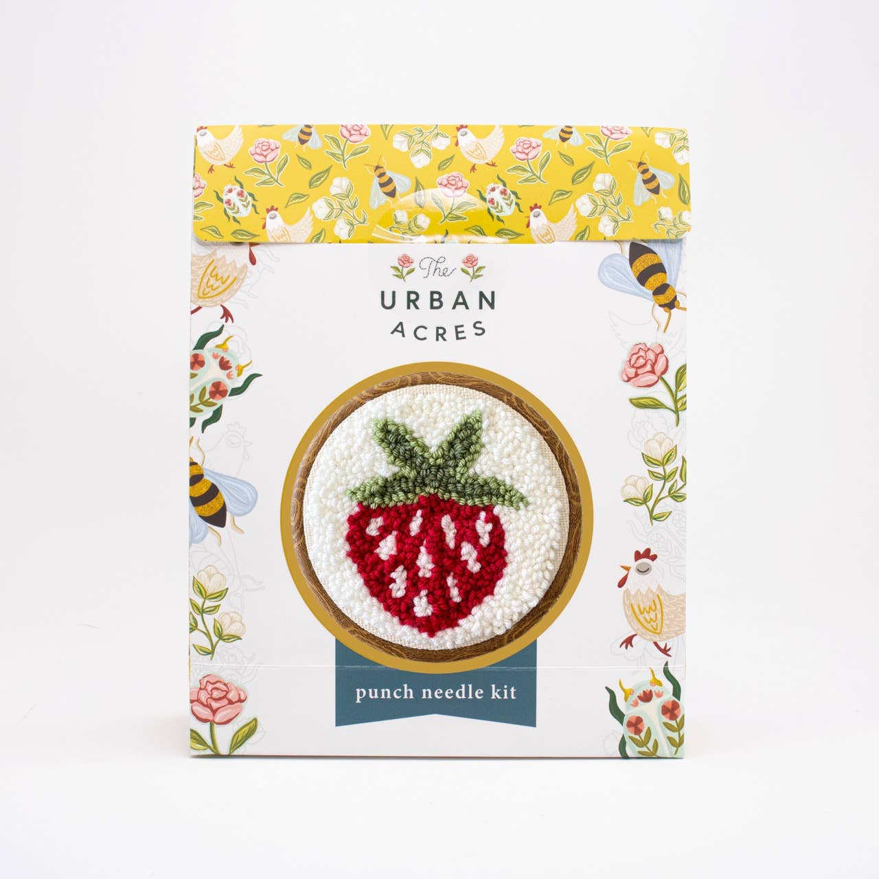 Strawberry Punch Needle Kit Beginner Friendly
