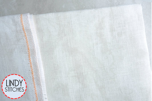 32 count Vintage Smokey White Belfast Linen by Zweigart Cross Stitch Fabric