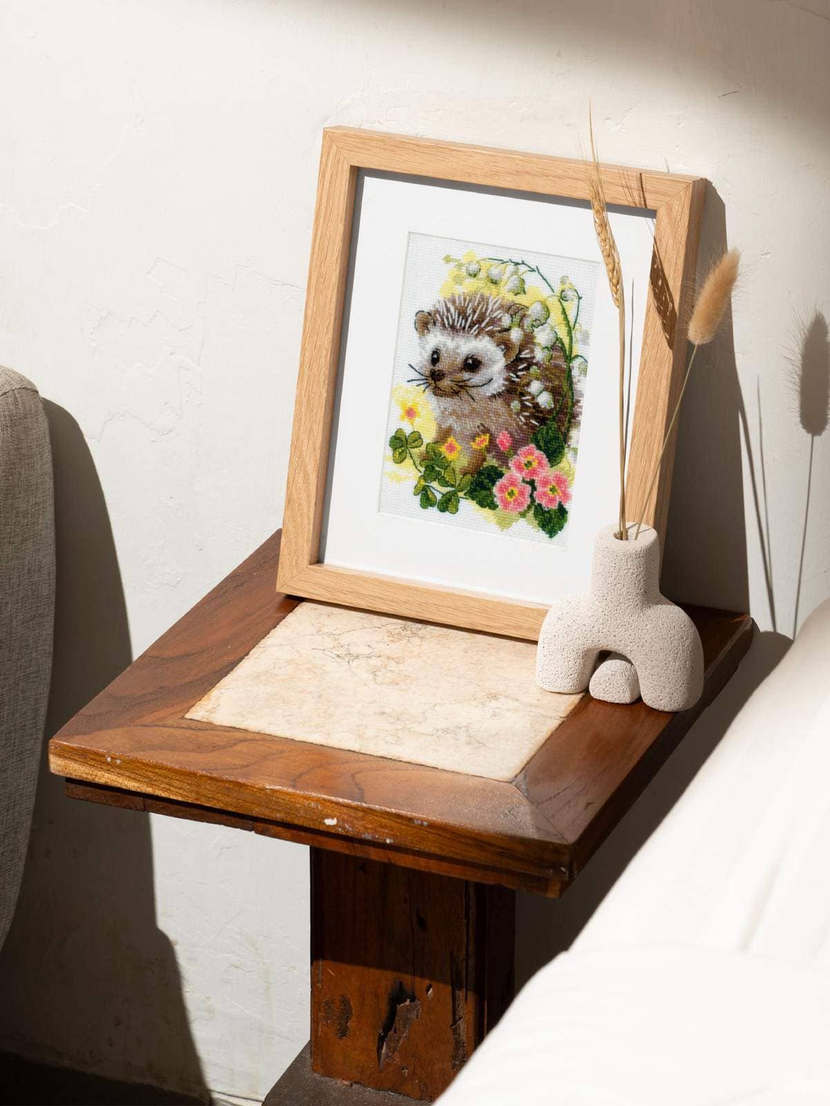 Forest Dweller Cross Stitch Kit From Riolis 2093 Hedgehog