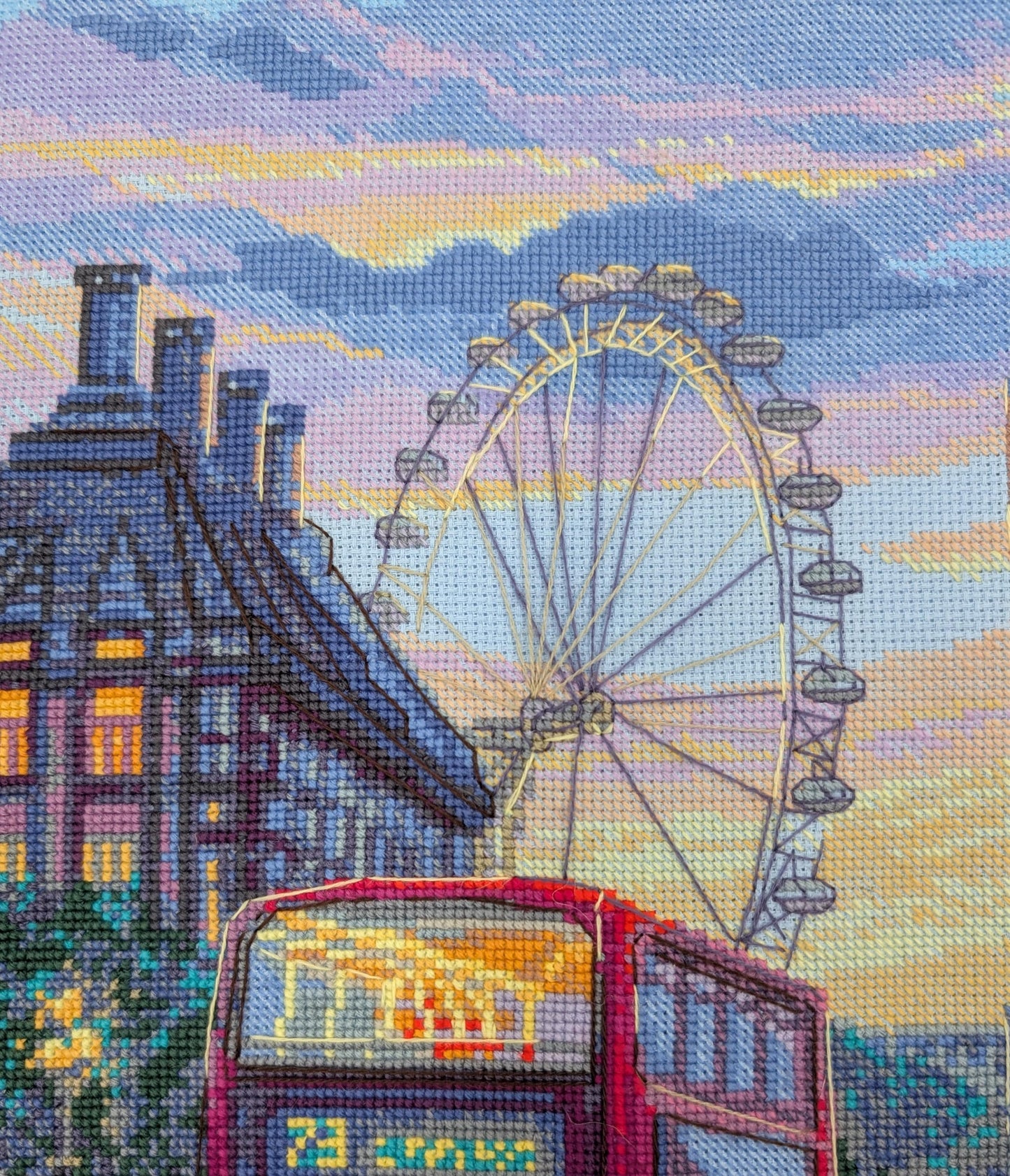 Rainy London Cross Stitch Kit from Aine A1014