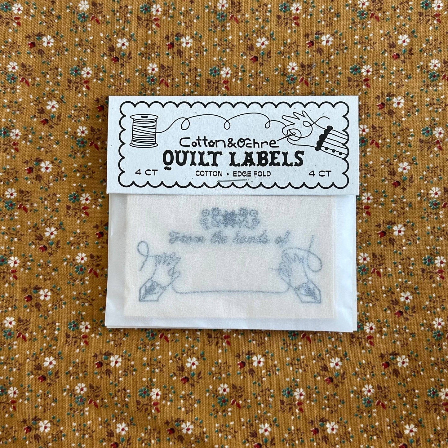 The Hands Woven Quilt Labels Set of Four