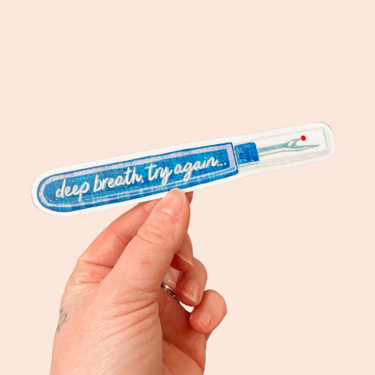 Seam Ripper Vinyl Sticker