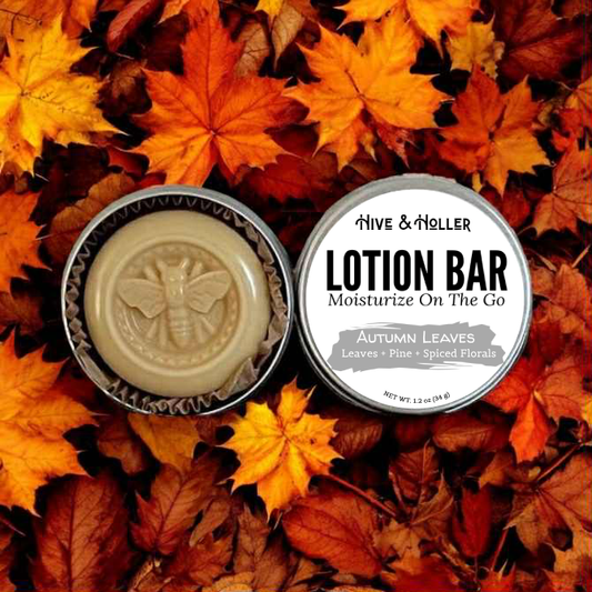 Autumn Leaves Solid Lotion Bar for dry, crafty hands