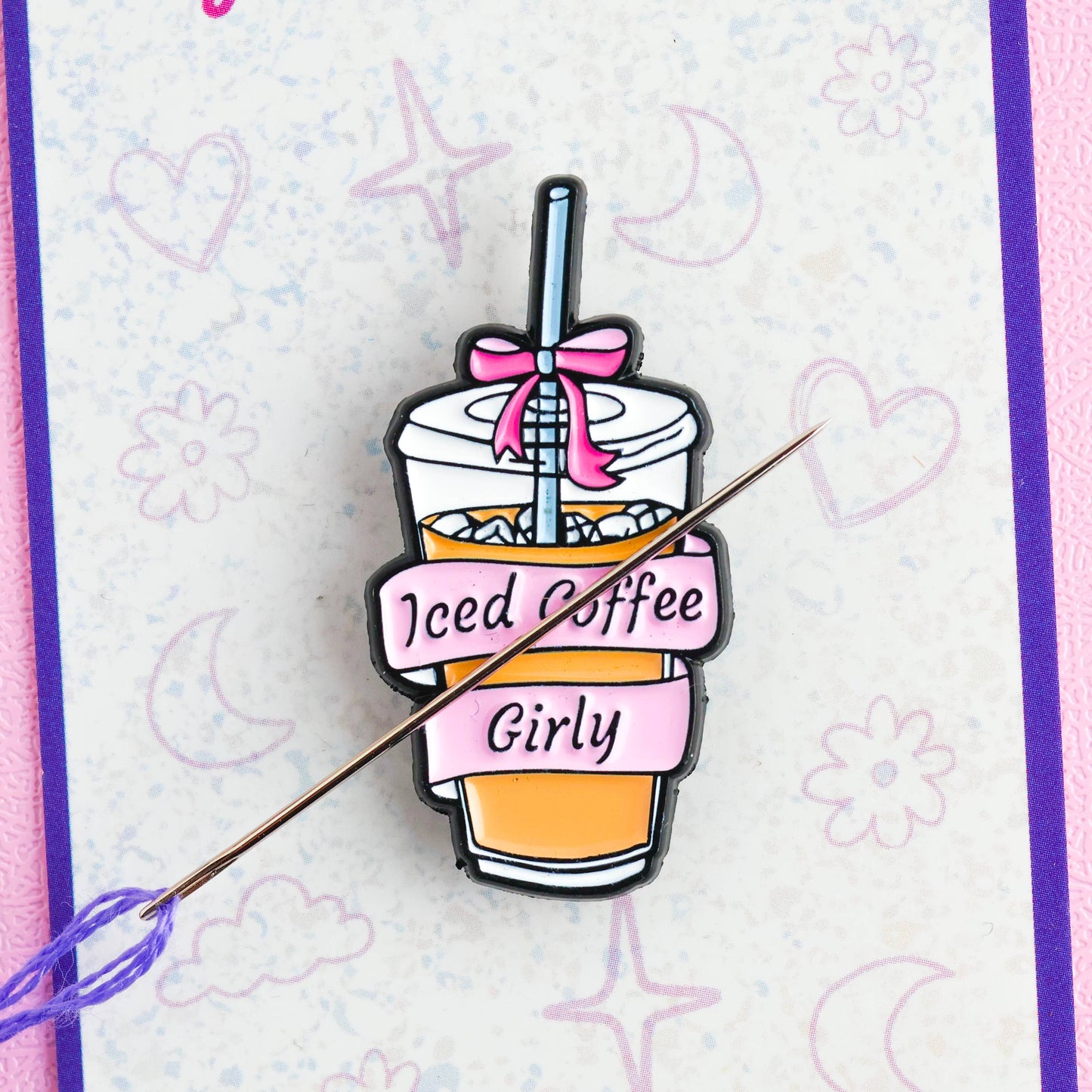 Coffee Girl Needle Minder Magnet