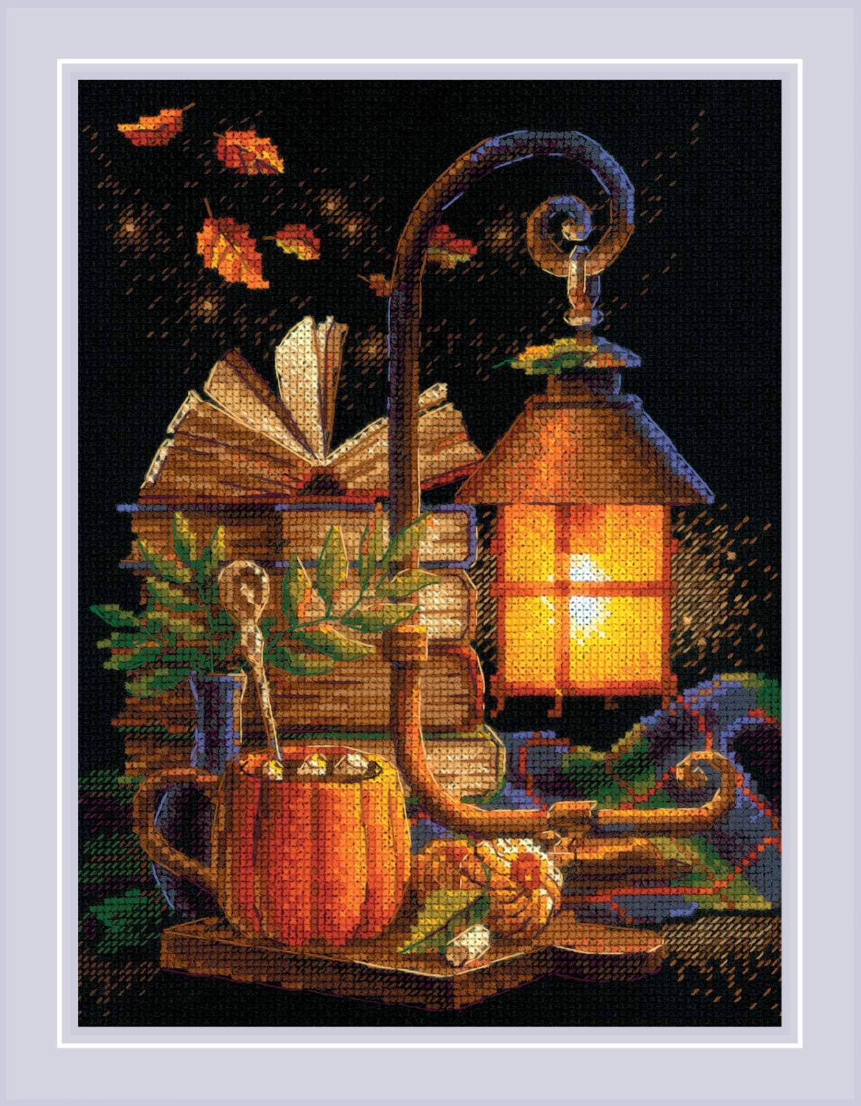 Cozy Autumn Cross Stitch Kit From Riolis 2146