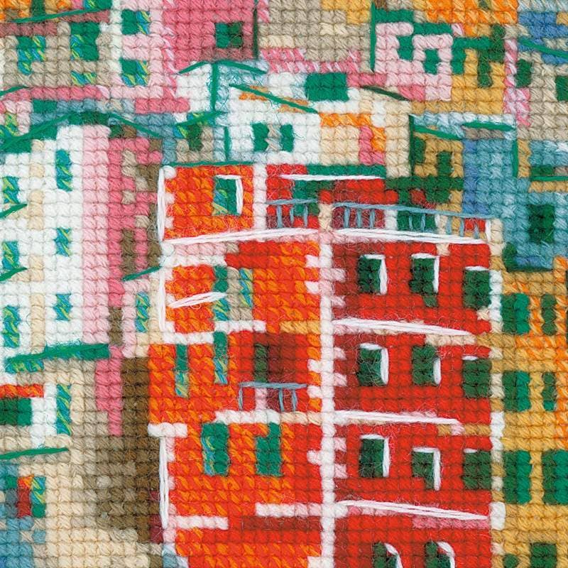 Liguria Italy Cross Stitch Kit From Riolis 1747