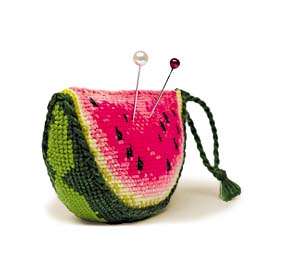 Watermelon Pincushion Cross Stitch Kit From Riolis 866