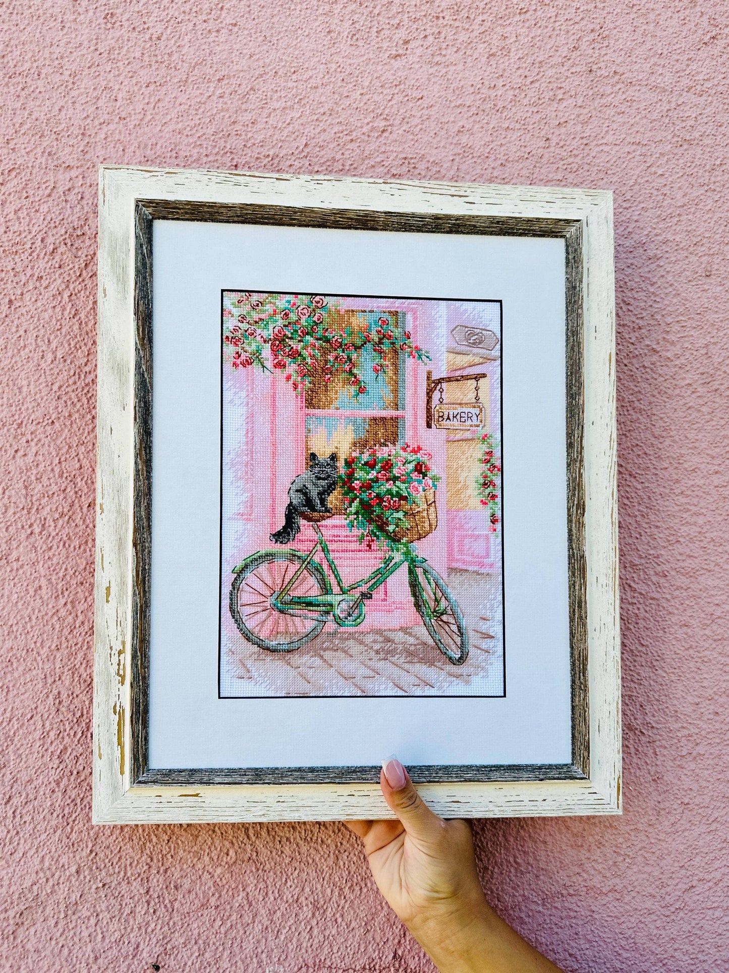 BLOOMING TRIP Cross Stitch Kit by RIOLIS 2246 Floral Bicycle
