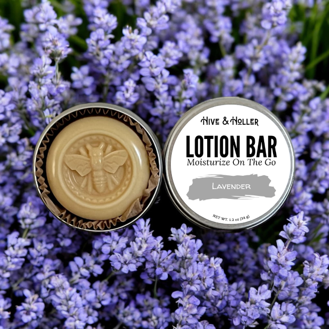 Lavender Solid Lotion Bar for Dry Crafty Hands