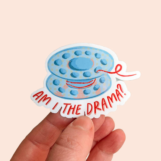 Am I The Drama Vinyl Sticker