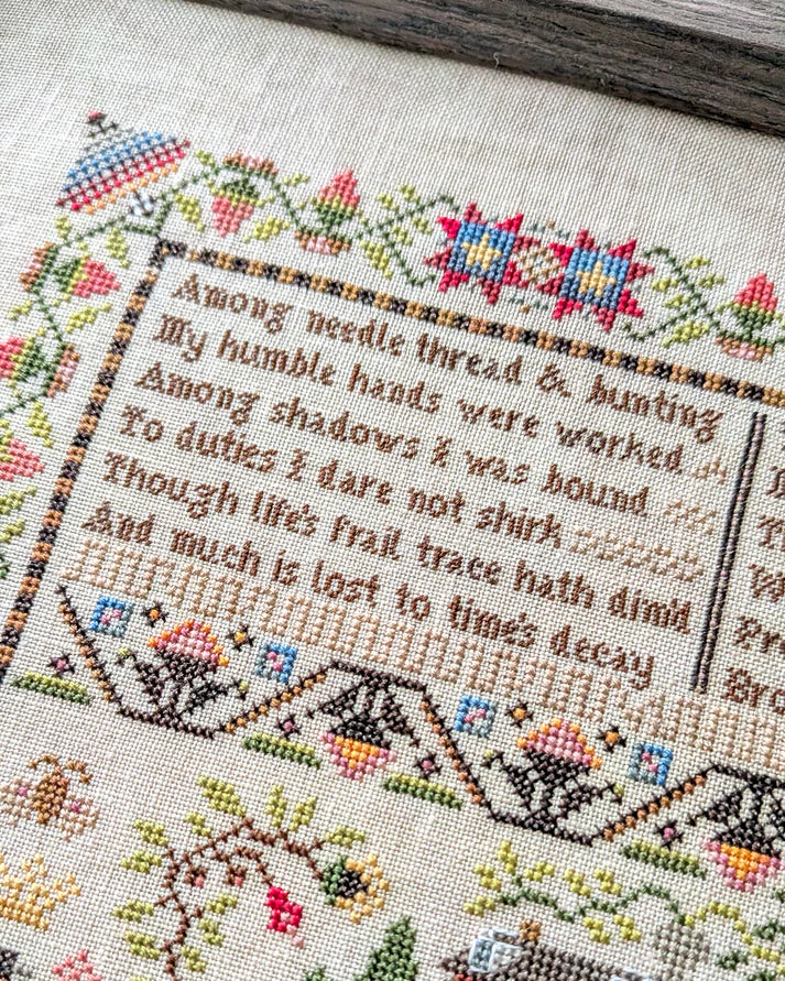 Shaded Stitchery A SAMPLER FOR GRACE Cross Stitch Pattern Nashville Market