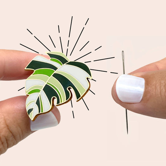 Monstera Leaf - Magnetic Needle Minder