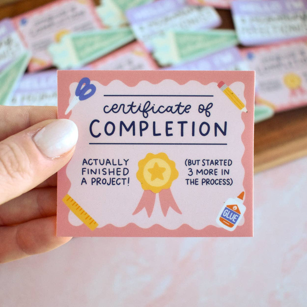 Certificate of Completion Vinyl Sticker