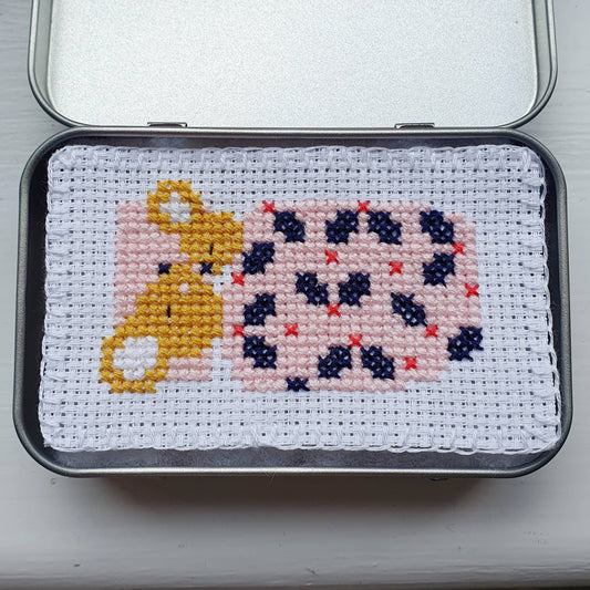 Baby Snuggles Mini Cross Stitch Kit Beginner Friendly