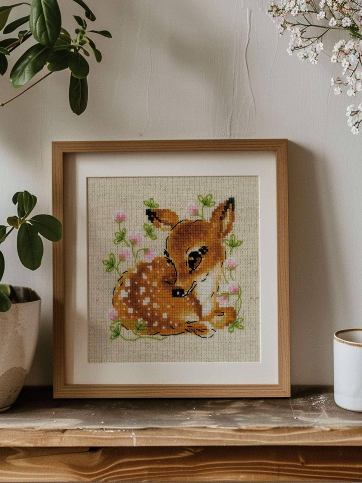 Little Deer Cross Stitch Kit From Riolis 1777