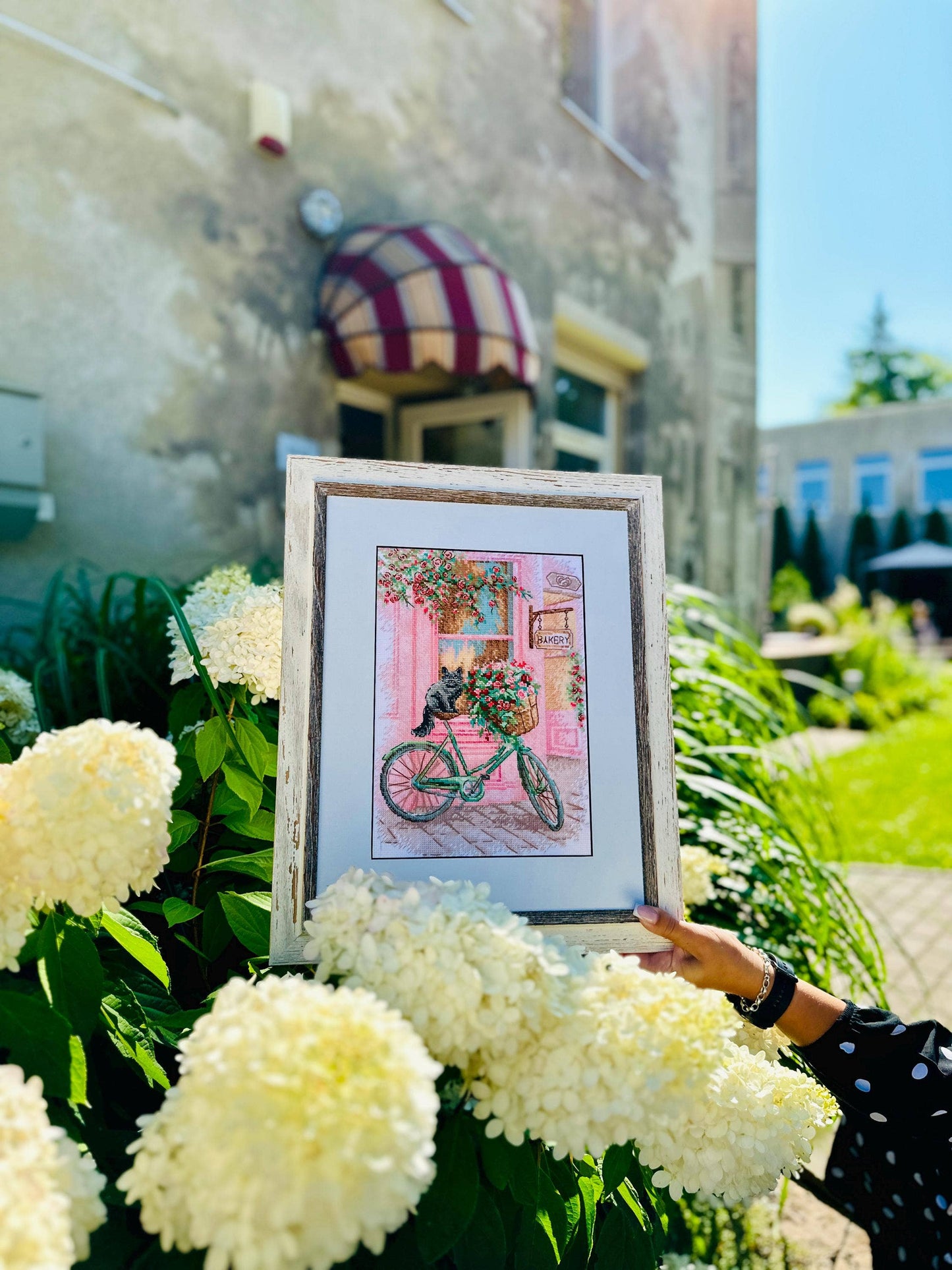 BLOOMING TRIP Cross Stitch Kit by RIOLIS 2246 Floral Bicycle