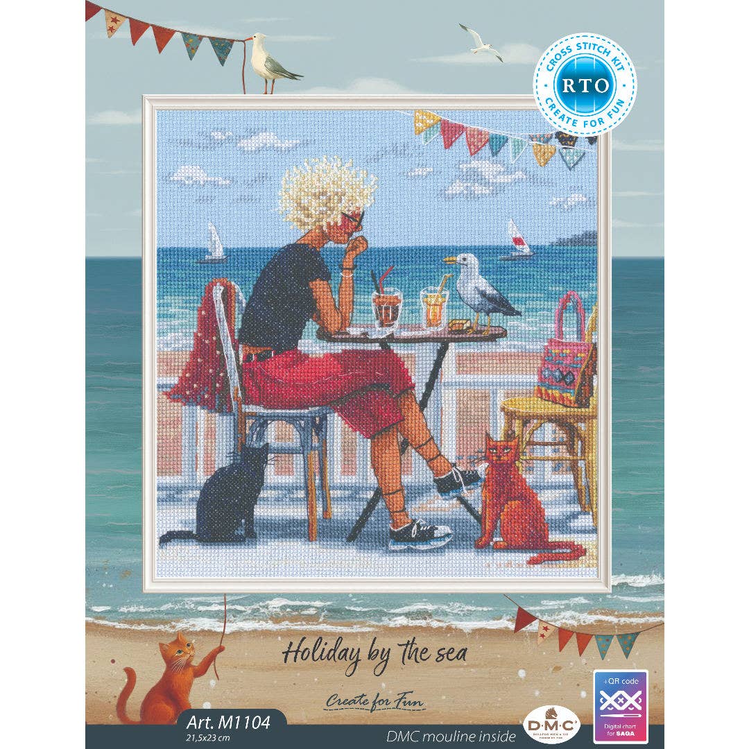 Holiday by the sea Counted Cross Stitch Kit by RTO M1104