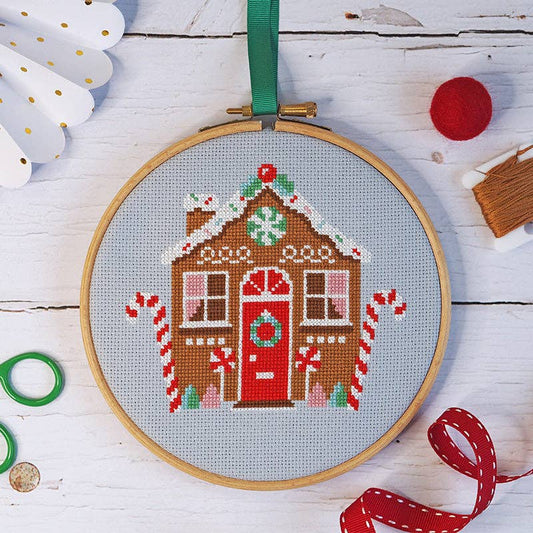 Gingerbread Cottage - Cross Stitch Kit Beginner Friendly