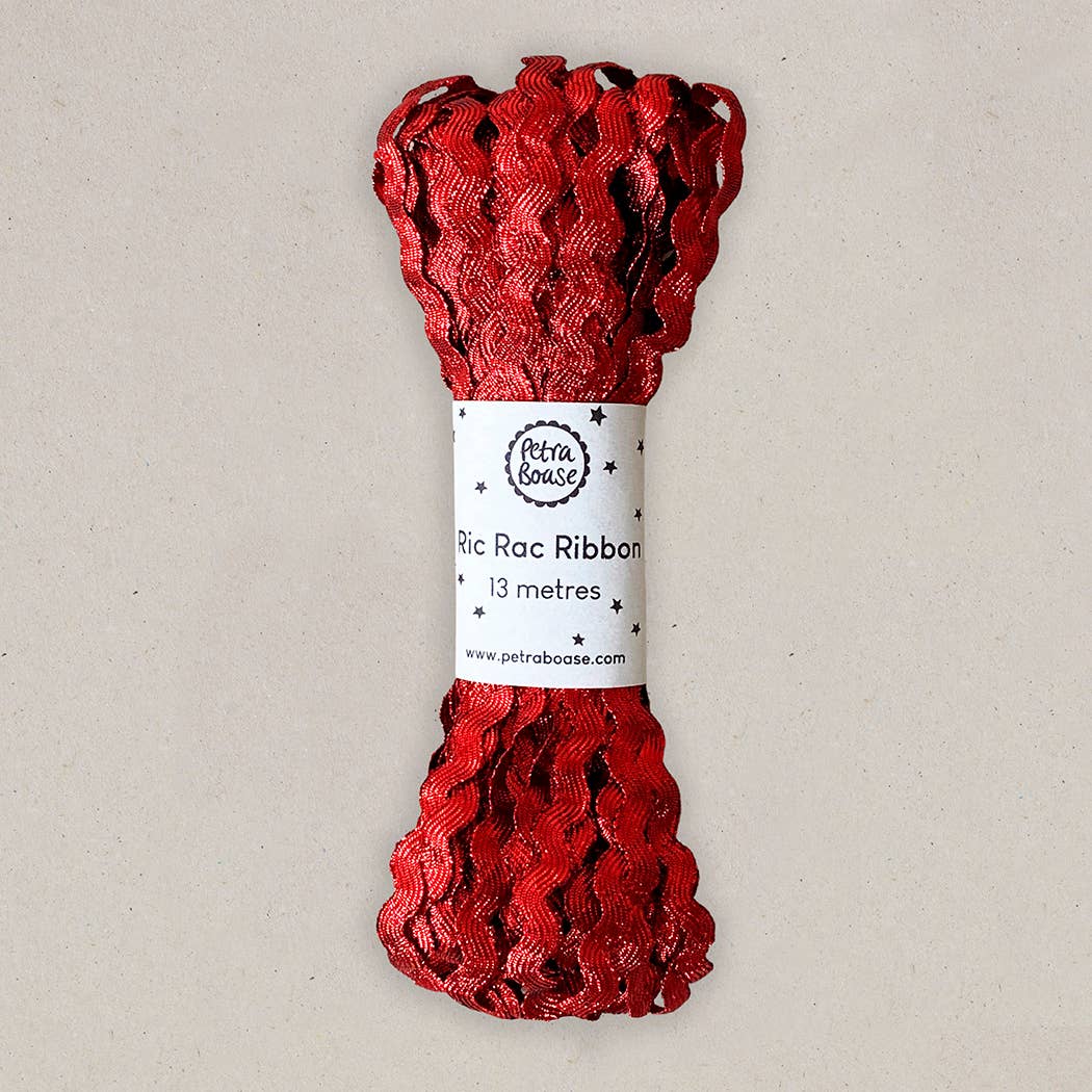 Metallic Ric Rac Ribbon Trim 15 yard Pack
