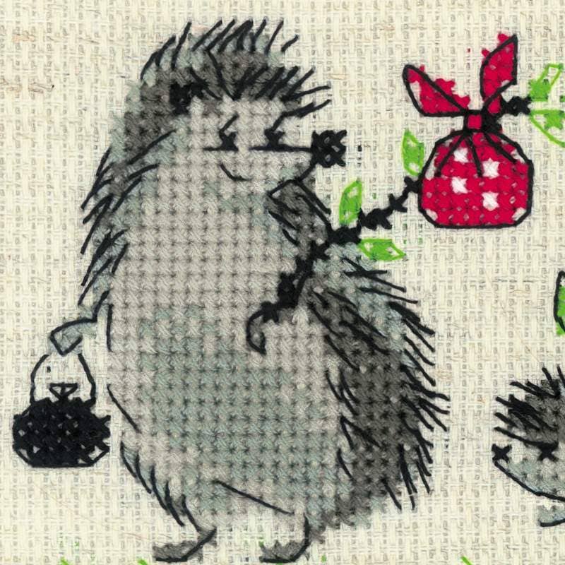 HEDGEHOGS Cross Stitch Kit by RIOLIS 1711
