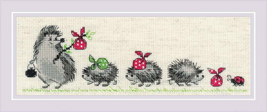 HEDGEHOGS Cross Stitch Kit by RIOLIS 1711