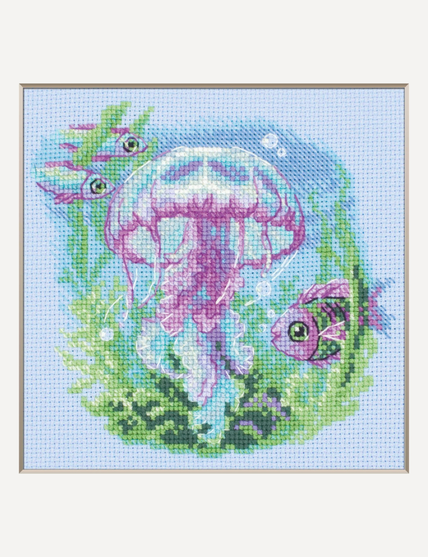 BABY JELLYFISH Cross Stitch Kit by AINE A1039