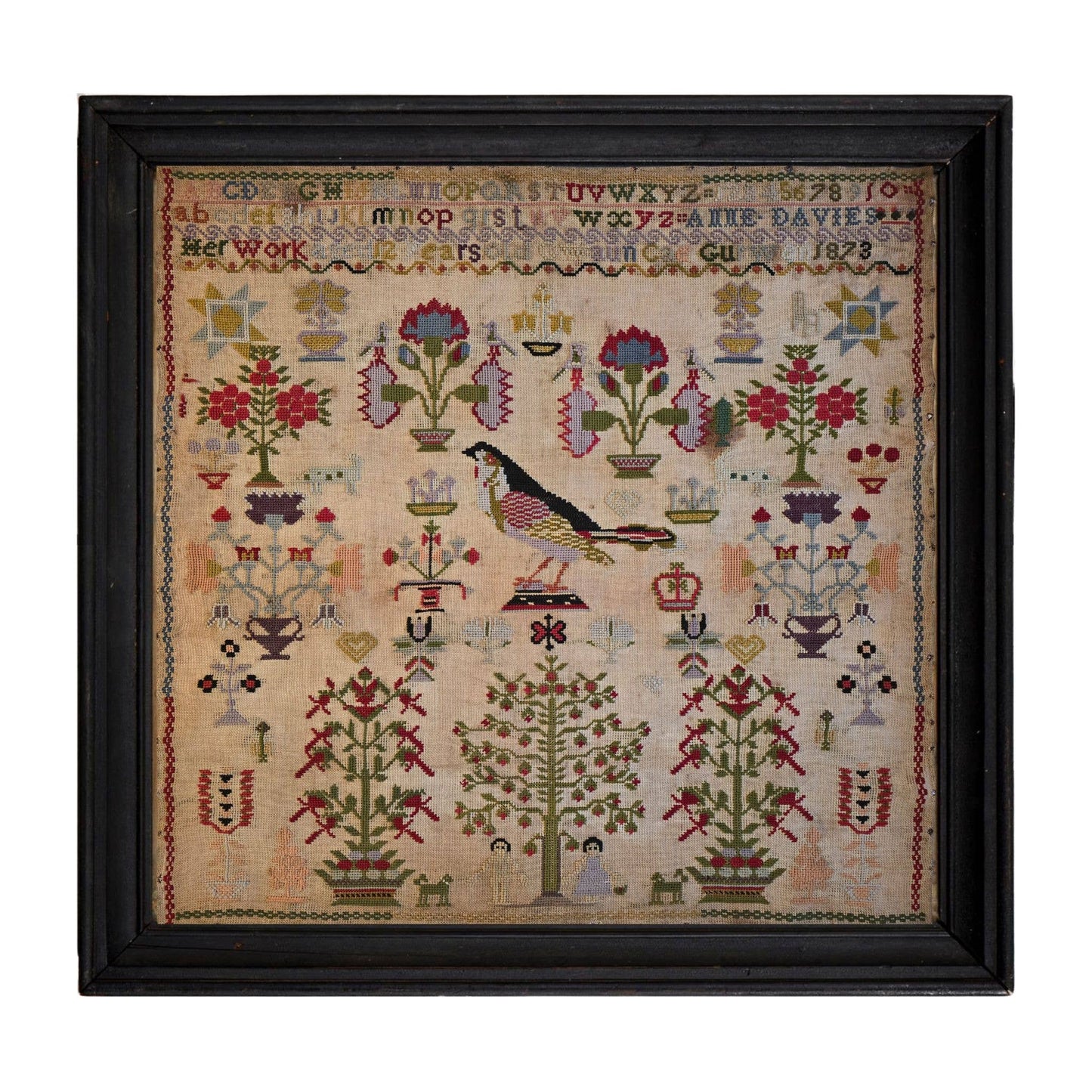 Anne Davies Sampler 1873 by The Wishing Thorn Cross Stitch Pattern
