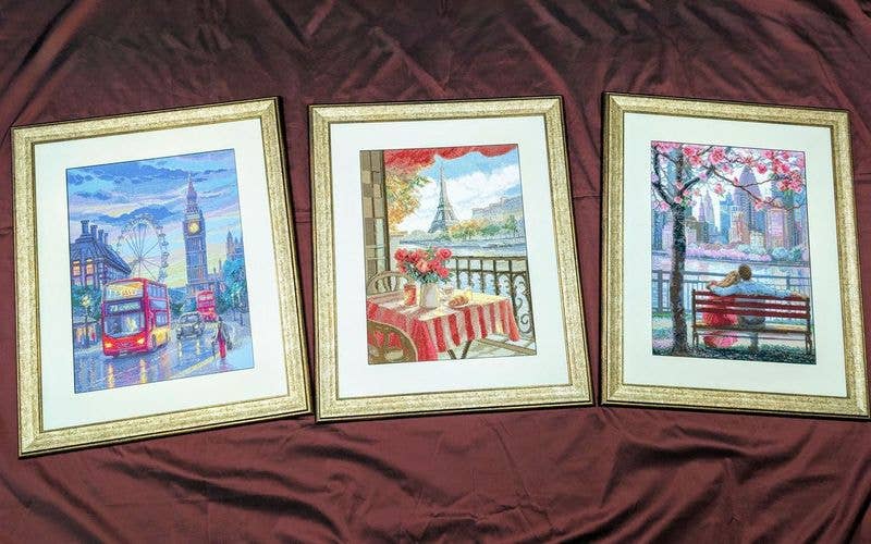 Rainy London Cross Stitch Kit from Aine A1014