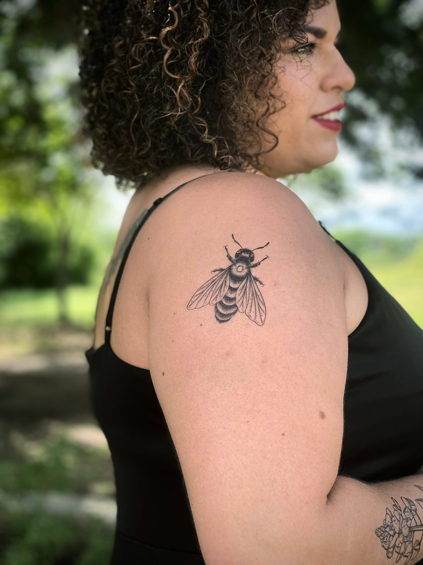 Big Bee Temporary Tattoo