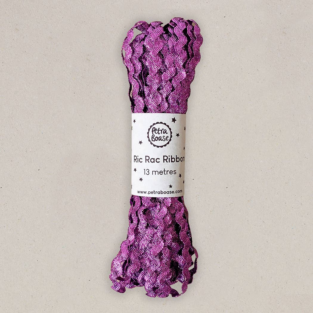 Metallic Ric Rac Ribbon Trim 15 yard Pack