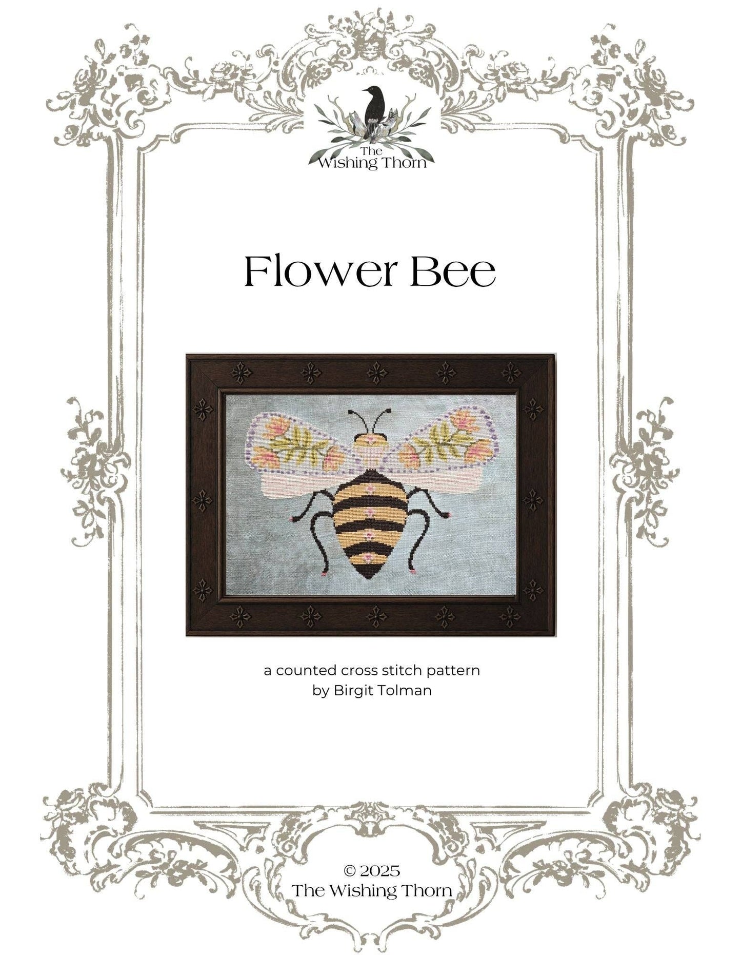 FLOWER BEE The Wishing Thorn Cross Stitch Pattern