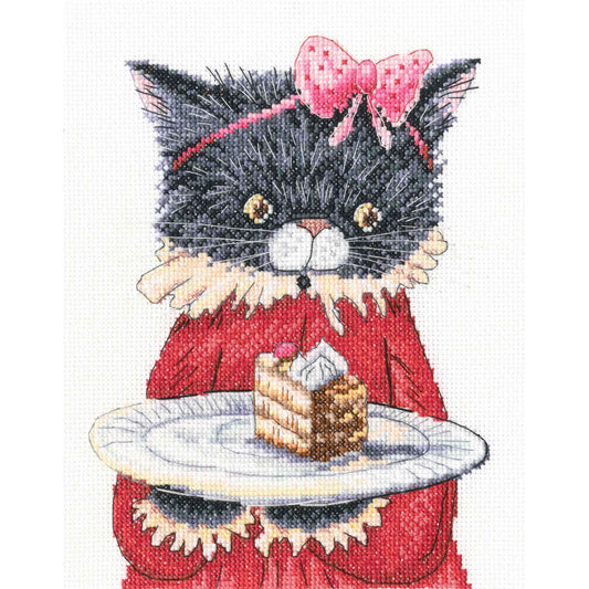 Cat Brings Happiness Cross Stitch Kit by RTO M914