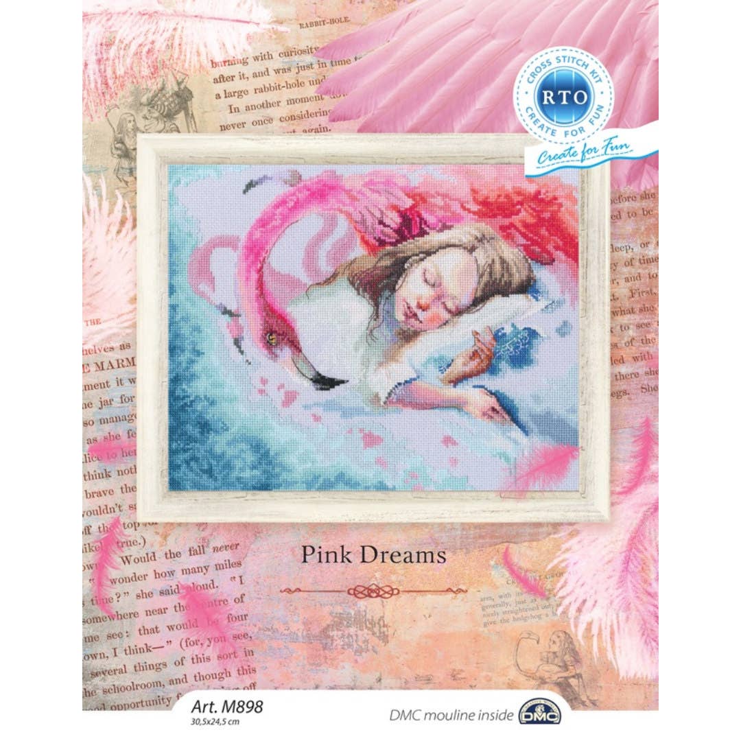 Pink Dreams Cross Stitch Kit RTO Counted M898