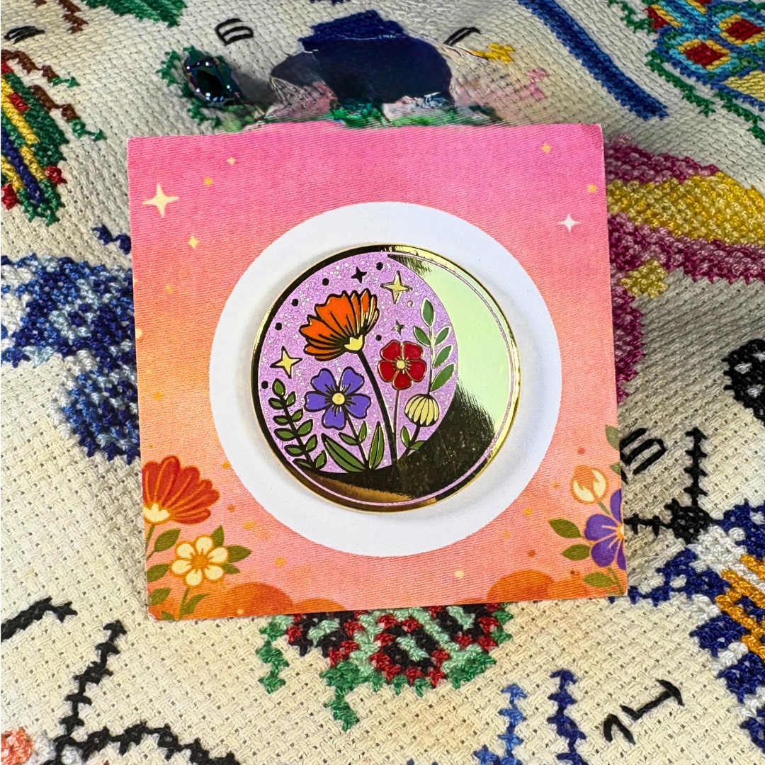 Spring Moonshine Flowers Needle Minder