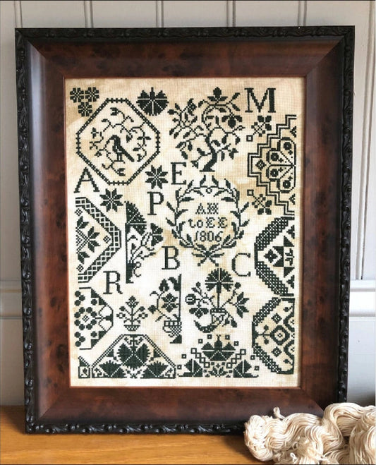 A.H. to E. E. Kathy Barrick Quaker Cross Stitch Pattern