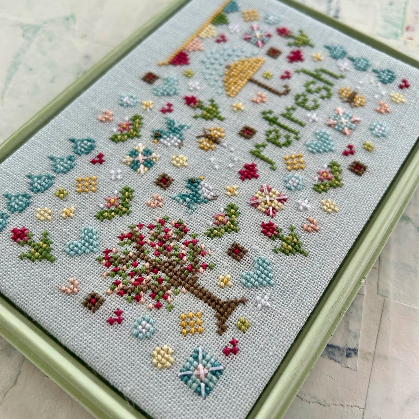 A Little Spring Cross Stitch Pattern by Sweet Wing Studio