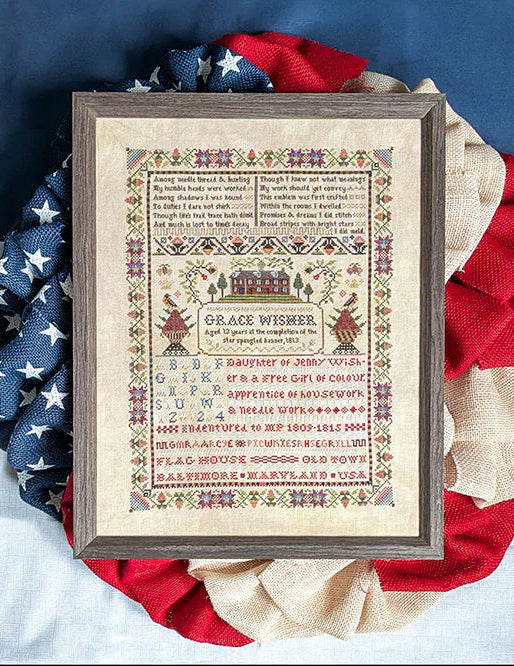 Shaded Stitchery A SAMPLER FOR GRACE Cross Stitch Pattern Nashville Market