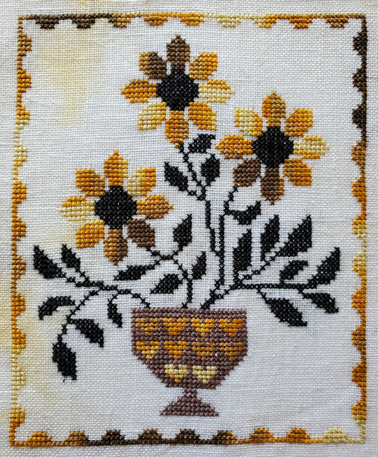 PREORDER The Artsy Housewife A SMALL BOUQUET Cross Stitch Pattern